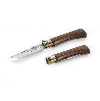 ANTONINI OLD BEAR POCKET KNIFE - 3.5" Steel Blade with American Walnut Handle